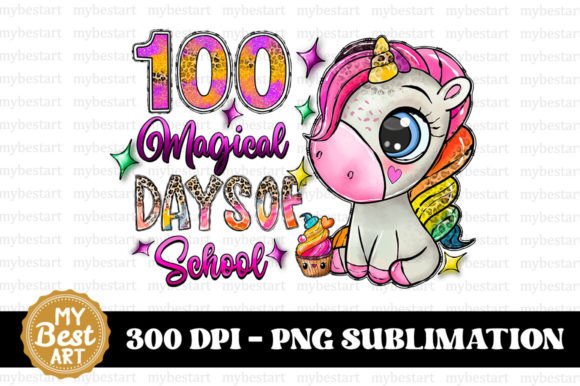 100 Magical Days of School PNG