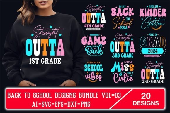 Back to School Designs Bundle Vol 03