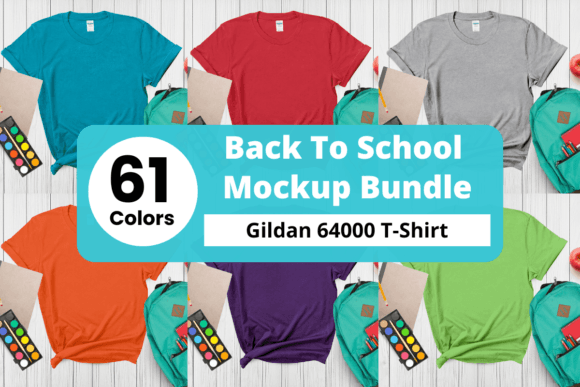 Back to School Gildan 64000 Mockups Bundle: A Must-Have for Designers and Merchants