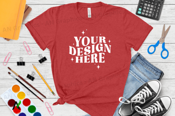 Bella Canvas 3413 Female Mockup - 035: A Strategic Tool for Professional T-Shirt Design Presentation