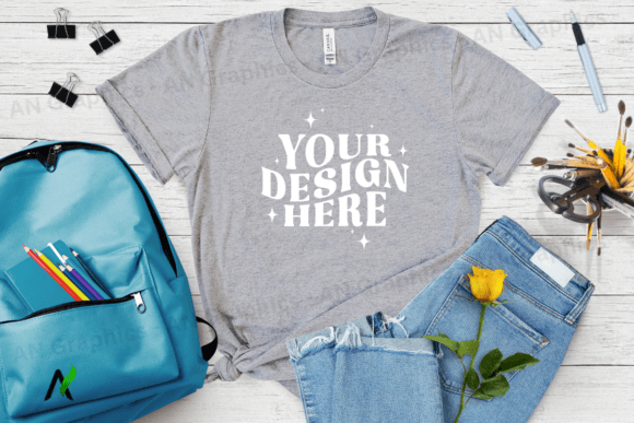 Bella Canvas 3413 Female Mockup - 053: A Professional Tool for T-Shirt Design Presentation