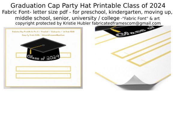 Black Grad Cap Hat Class 2024 White Font: A Creative and Customizable Craft for Every Graduate