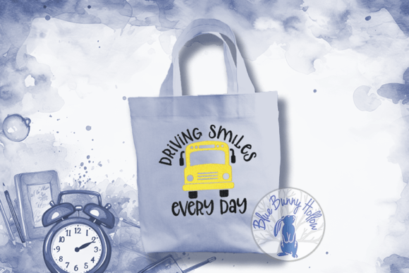Driving Smiles Every Day: A Heartwarming Embroidery Design for School Bus Drivers