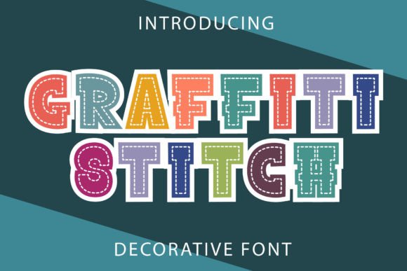Graffiti Stitch: A Playful Font for Creative Expression