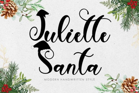Juliette Santa: A Unique Handwritten Font for Festive and Personal Design Projects