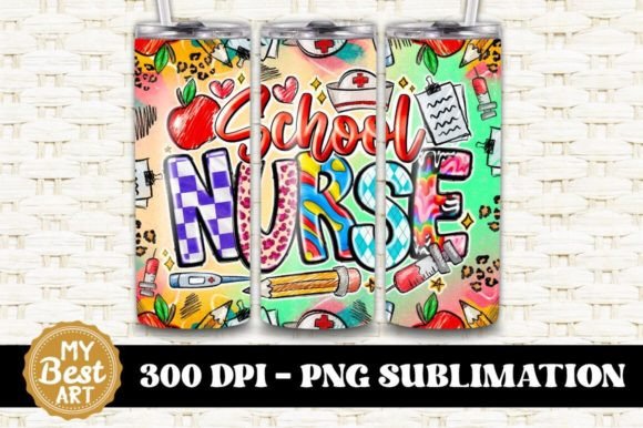 School Nurse Tumbler PNG: A Versatile Design for Sublimation Printing