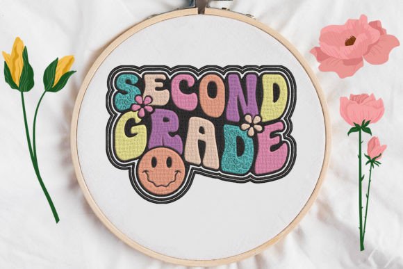 Second Grade, Back to School Embroidery Design: A Versatile Tool for School-Themed Creations