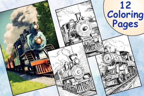 Vintage Train Coloring Pages: A Creative and Educational Tool for Modern Classrooms